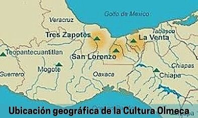 Ubicación geográfica de la Cultura Olmeca