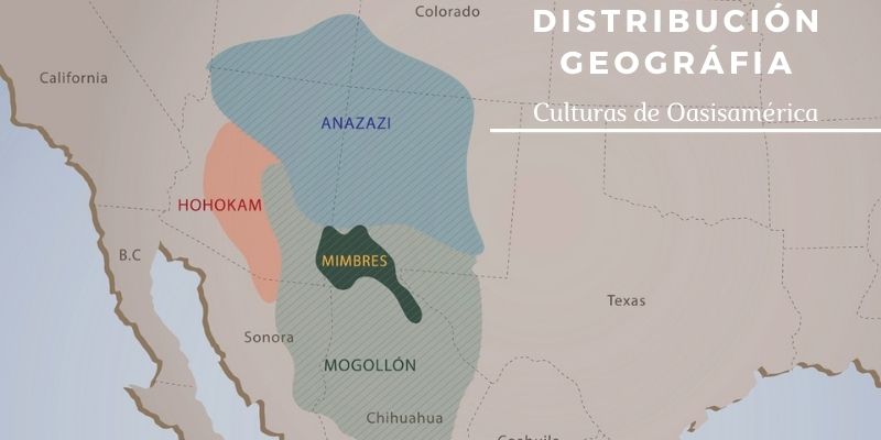 Distribución geográfia Culturas de Oasisamérica